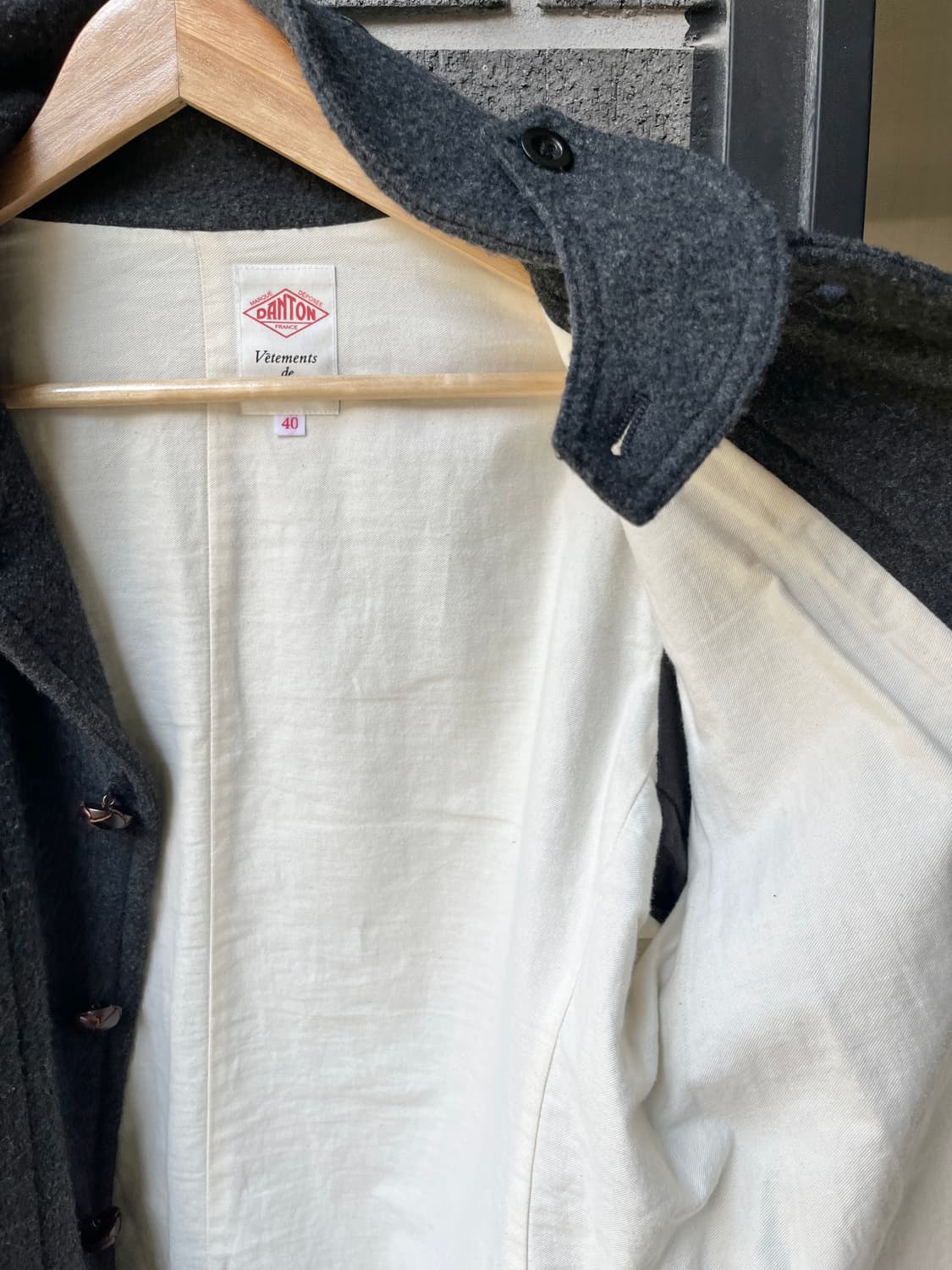 Danton 단톤 울 코트 다크그레이 40 상품이미지9