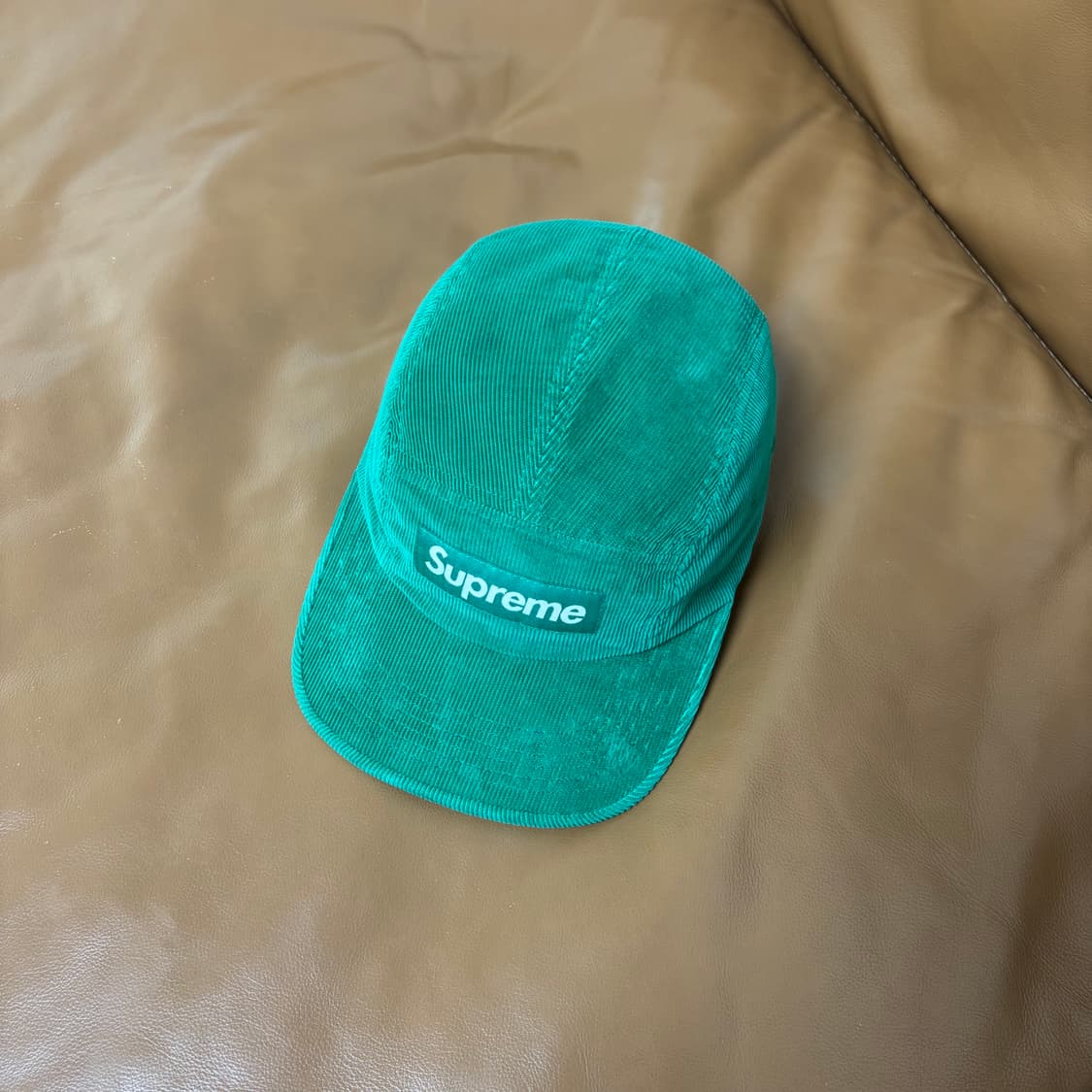 슈프림 캠프캡 모자 박스로고 코듀로이 그린 상품이미지5