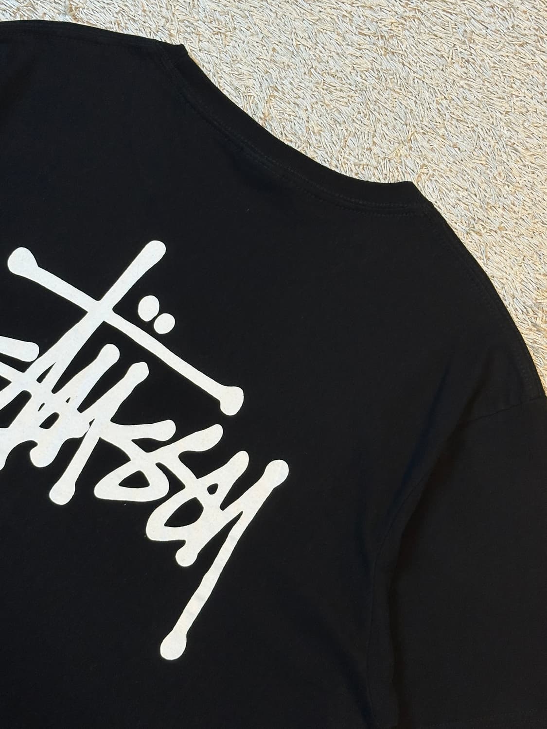 스투시 STUSSY 베이직 로고 반팔 티셔츠 블랙 상품이미지4