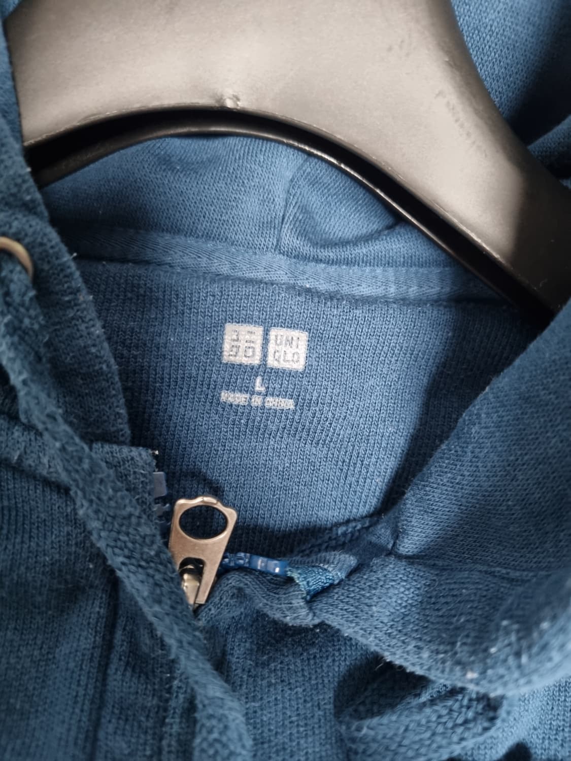 유니클로 투웨이 후드집업 네이비, 청록색 라지 일괄 판매 상품이미지6