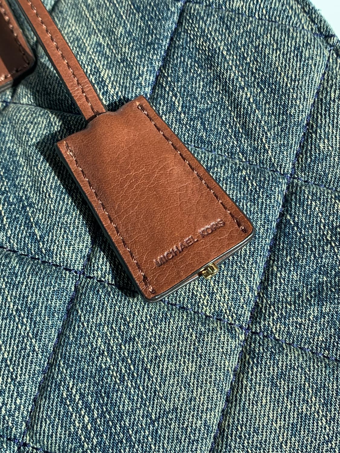 Michael Kors Bule Denim Hamiltom Bag 상품이미지5