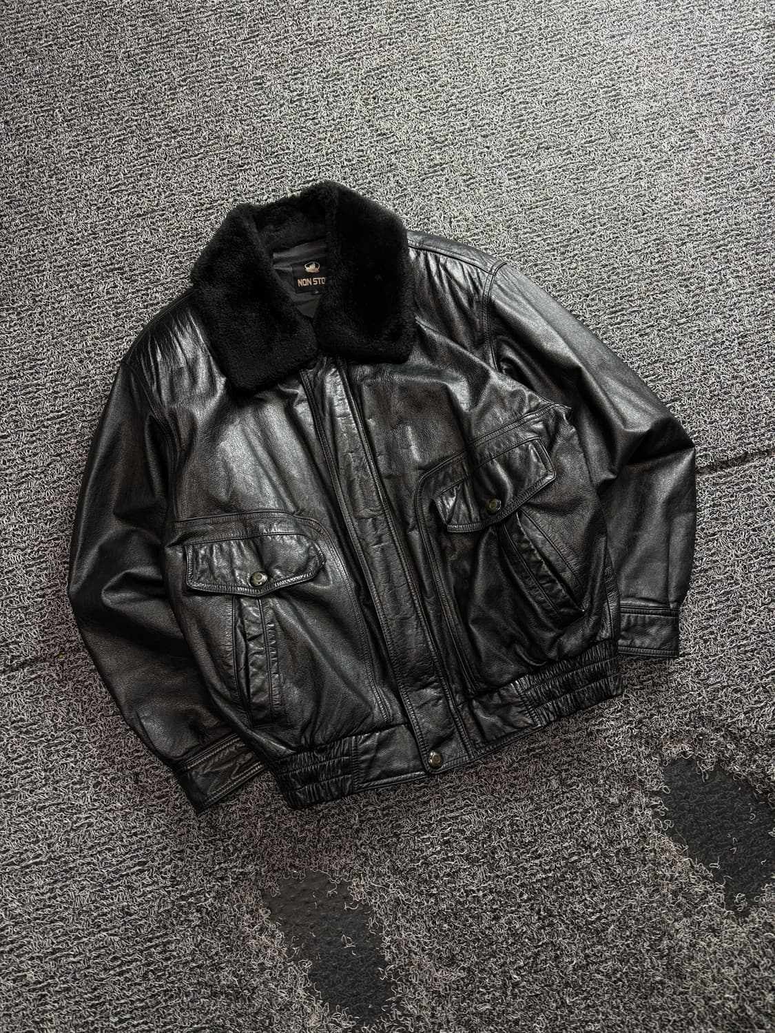 NONSTOP 빈티지 아카이브 외내피 램스킨 레더 자켓 3466 상품이미지1