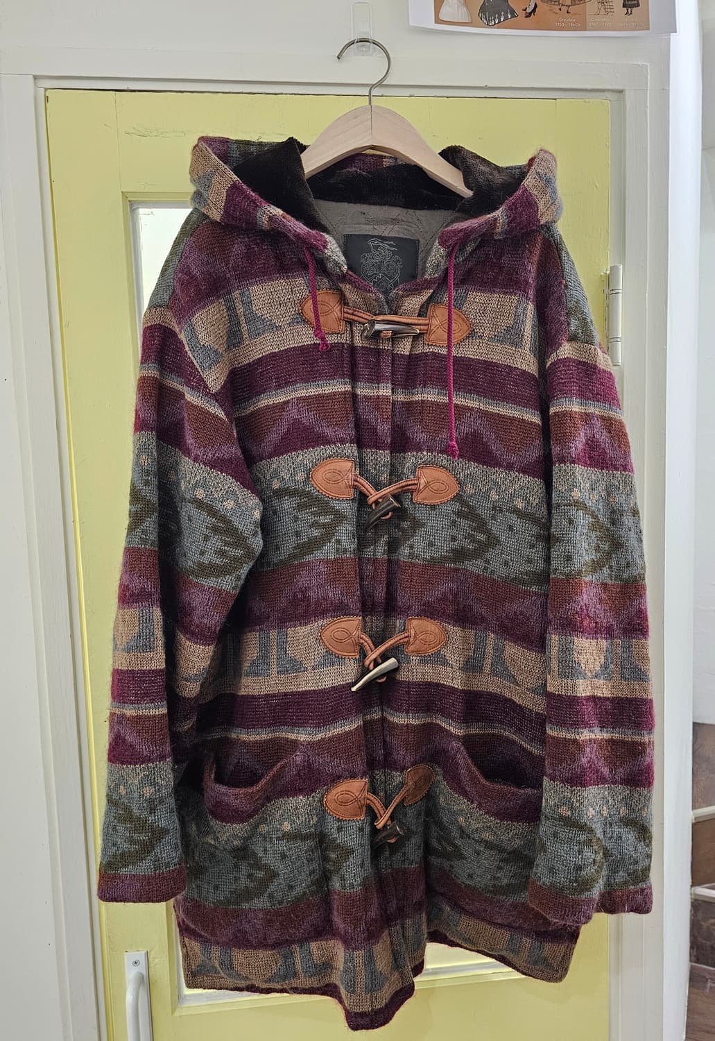 varorav 모헤어st 에스닉 울 떡볶이 아우터 상품이미지3