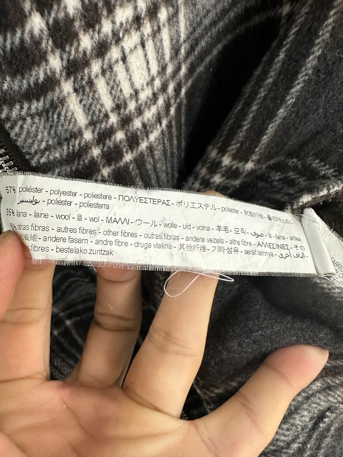 자라 체크 오버 셔츠 상품이미지4