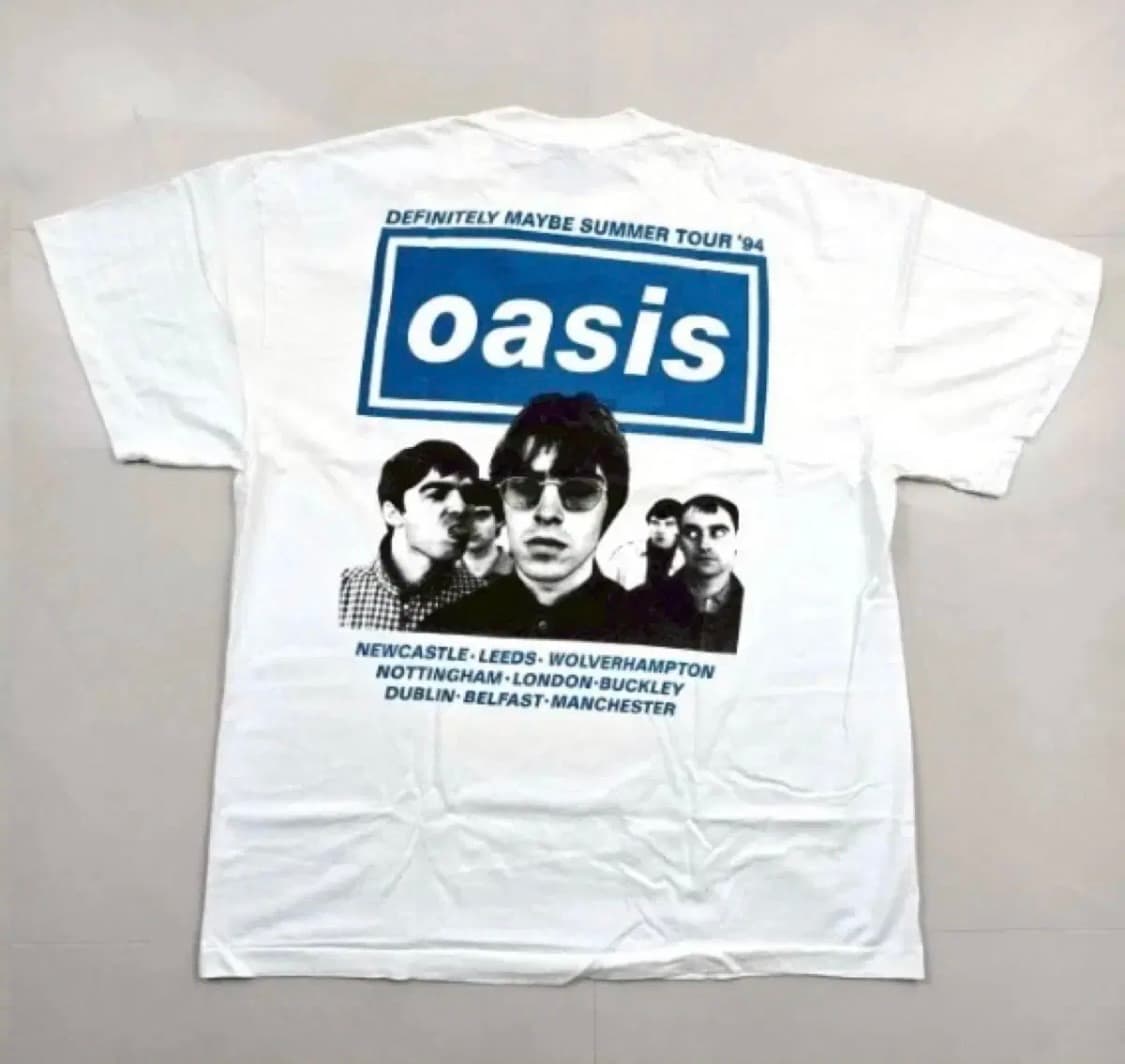 (rep) 빈티지 오아시스 밴드 티셔츠 상품이미지2