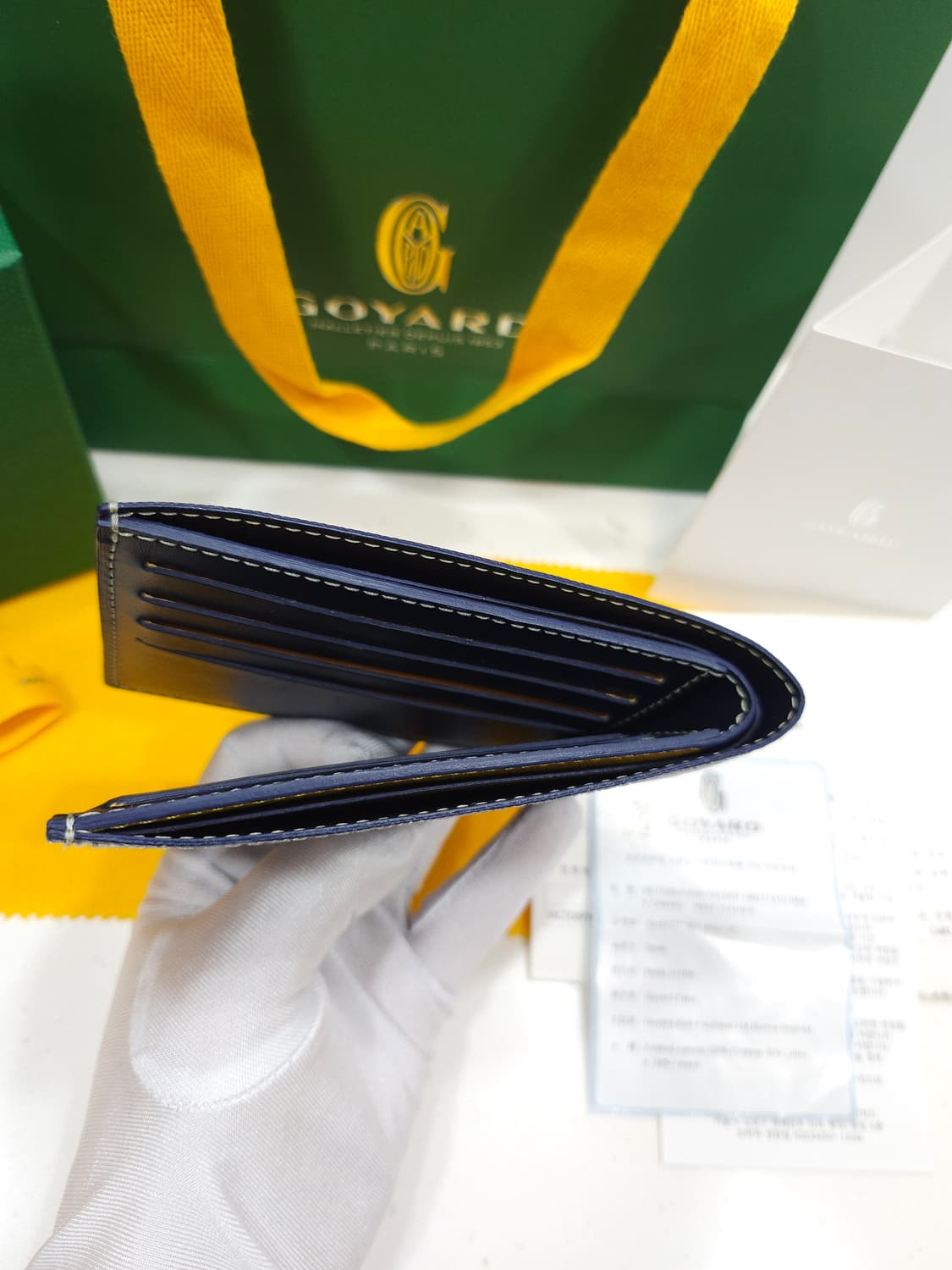 고야드 빅투아르 반지갑 네이비 상품이미지3