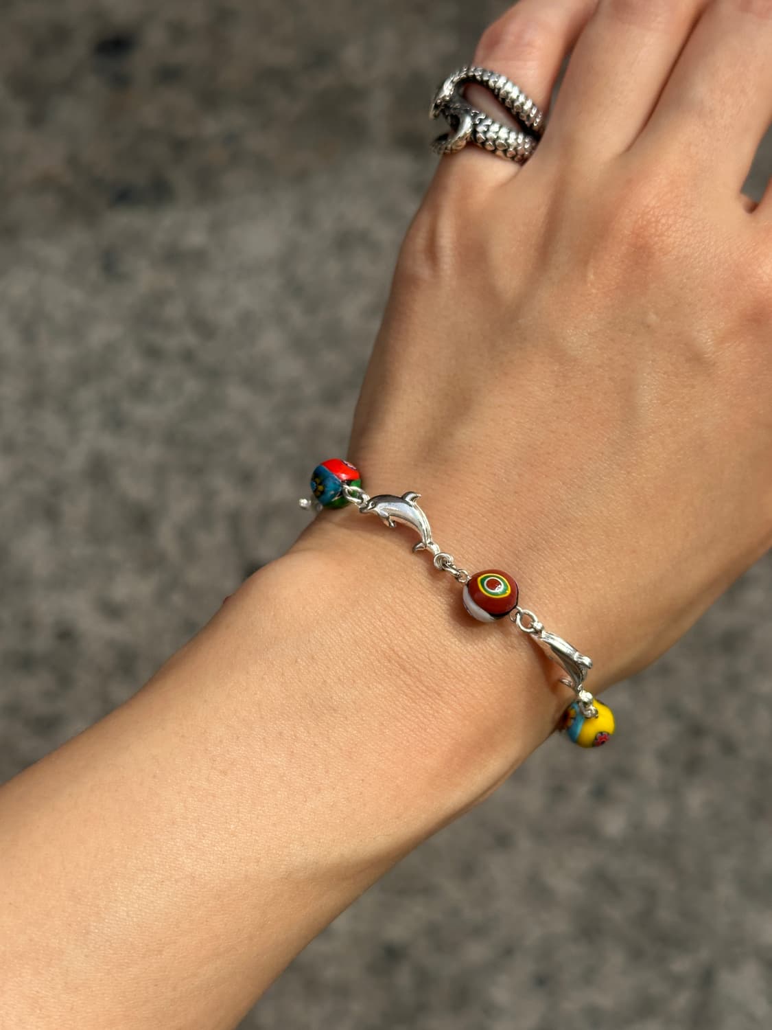 Vintage 925 Sterling Silver Murano Mille 상품이미지6