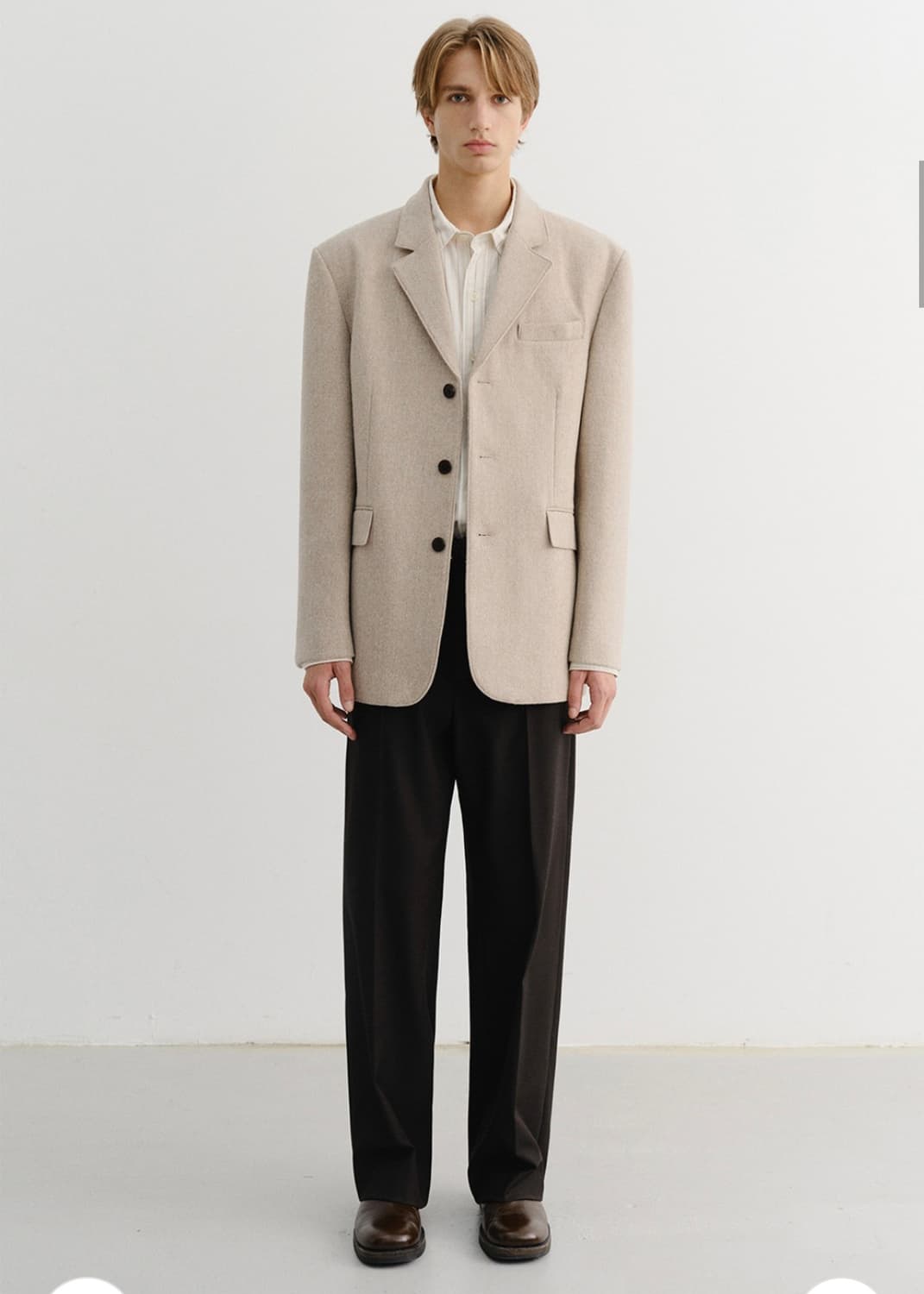 던스트 3버튼 캐시미어 자켓 상품이미지1