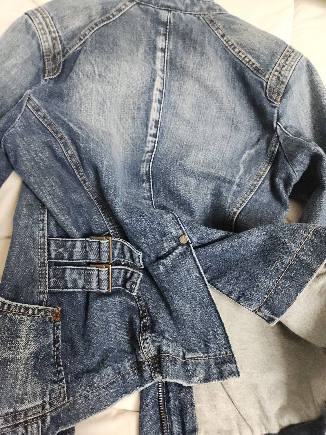 Y2k mood denim jacket 와투케 청자켓 상품이미지6