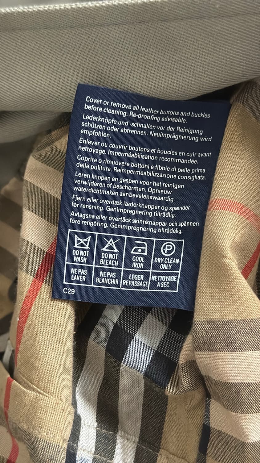 버버리 90s 발마칸 코트 (L/XL) 상품이미지9