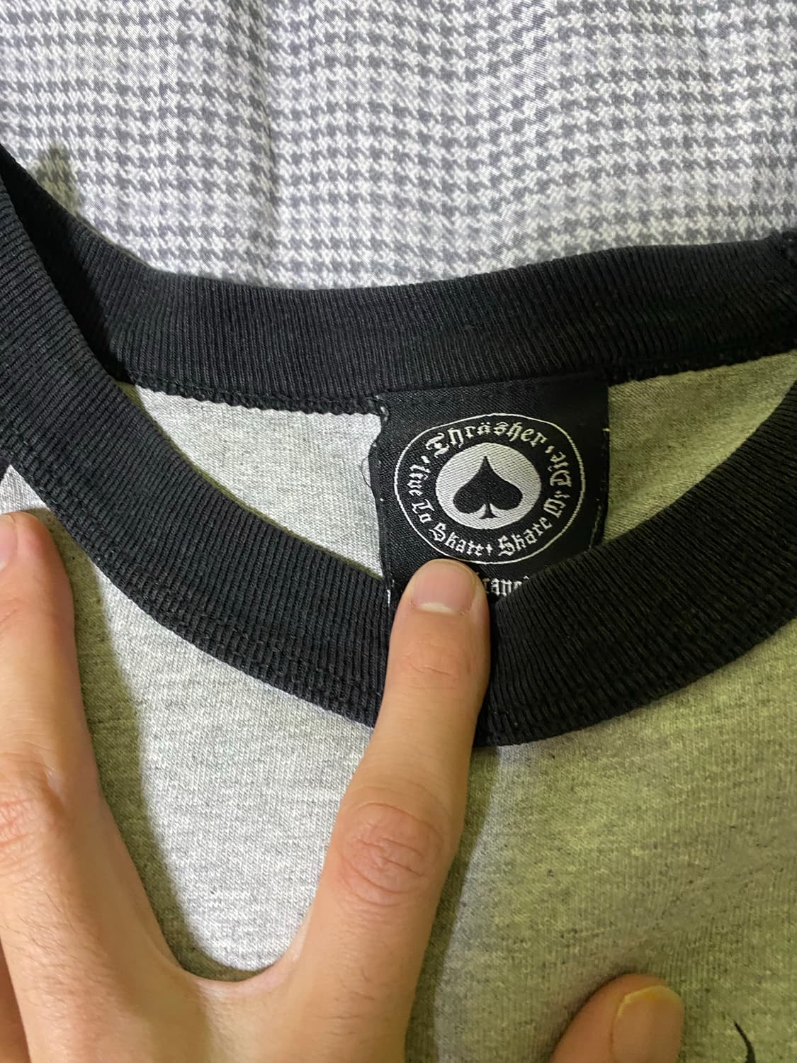 Thrasher 레글런 7부 티셔츠 상품이미지2