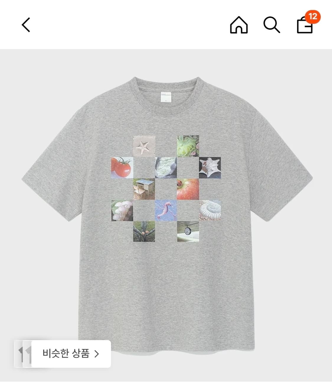 더콜디스트모먼트 tcm checkboard 반팔티셔츠 새상품 상품이미지1