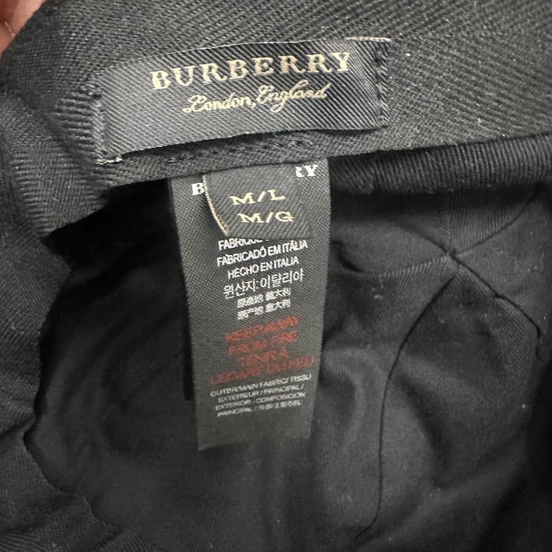 버버리 하우스 체크 패티워크 볼캡 모자 상품이미지6