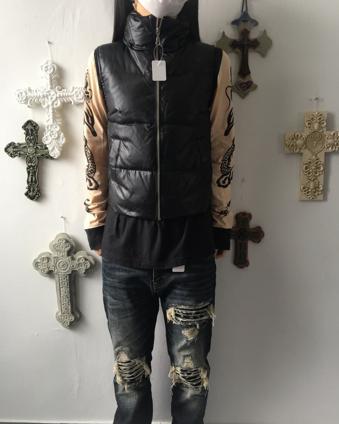 High neck vest 상품이미지7