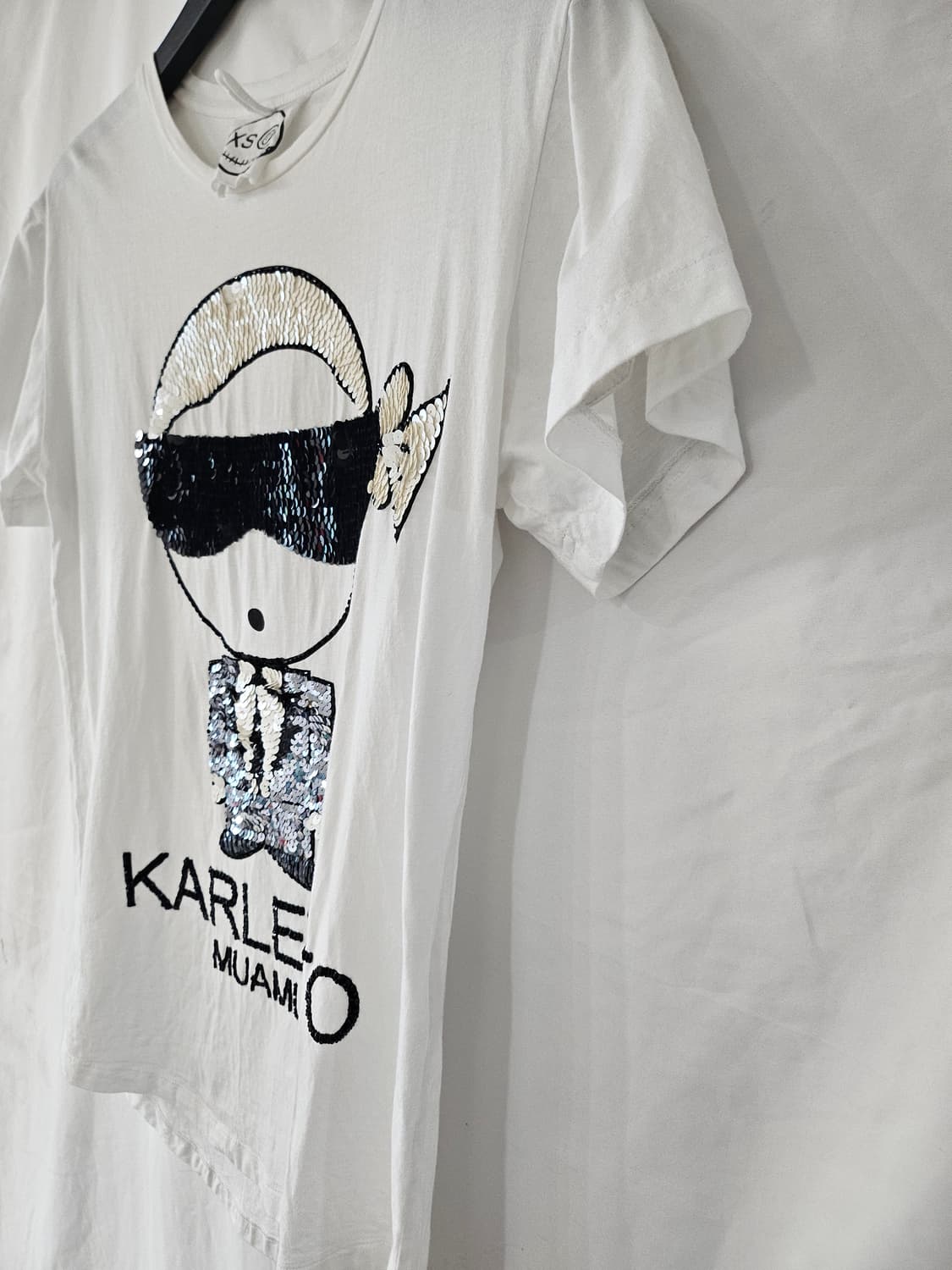 KARLETTO MUAMUA 화이트 반팔 티셔츠 XS 상품이미지5