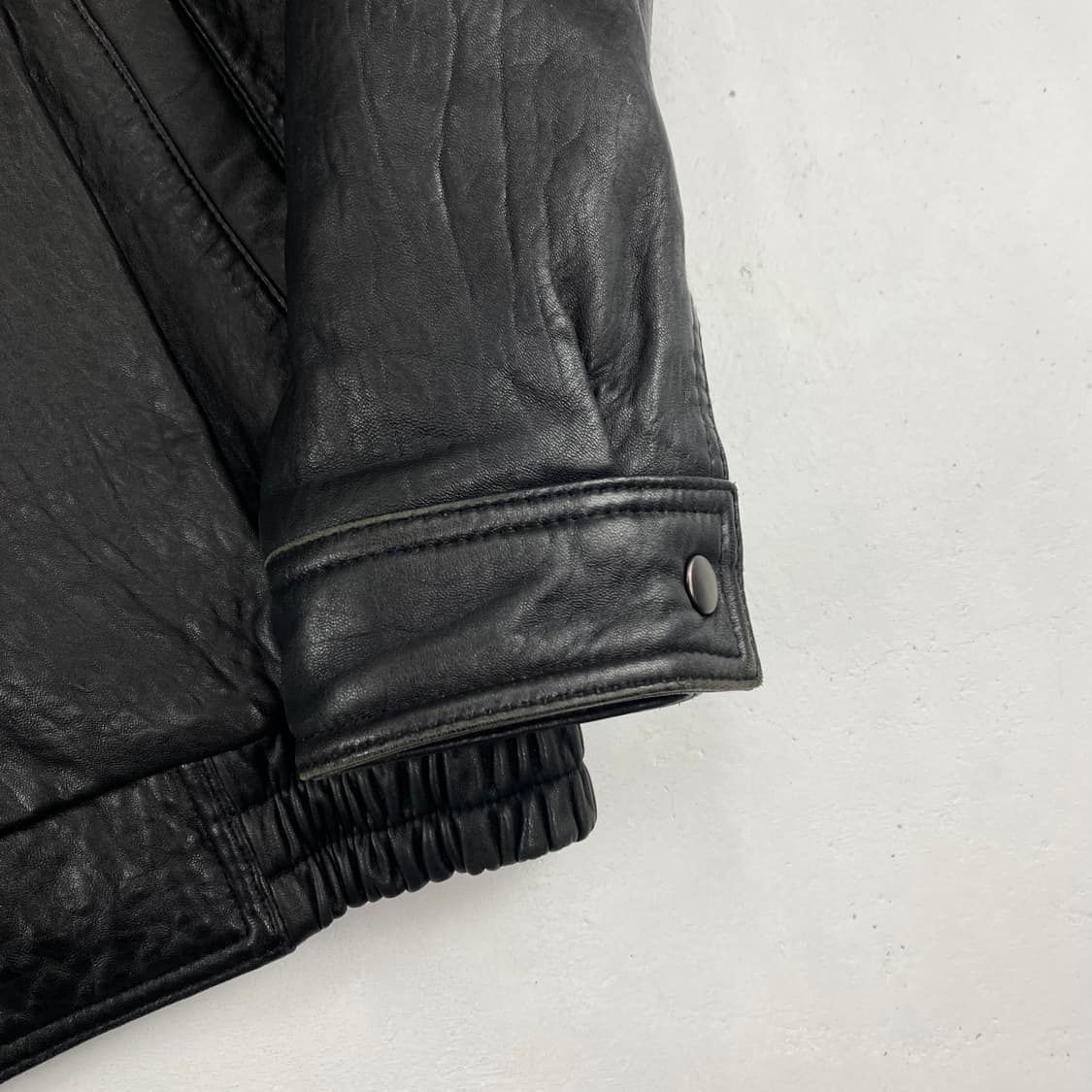 빈티지 블랙 양가죽 A-2 레더 봄버 자켓 (105) 상품이미지5