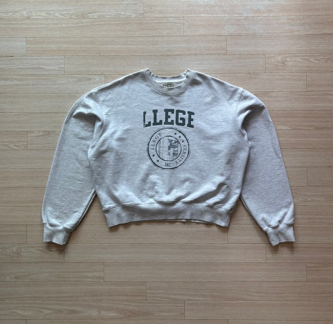 (L) 남성 렉토 크롭 맨투맨 상품이미지2