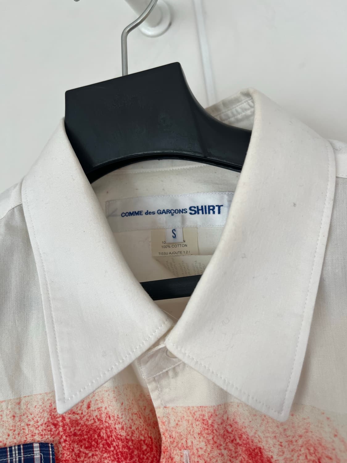 꼼데가르송 셔츠 화이트 S 상품이미지3
