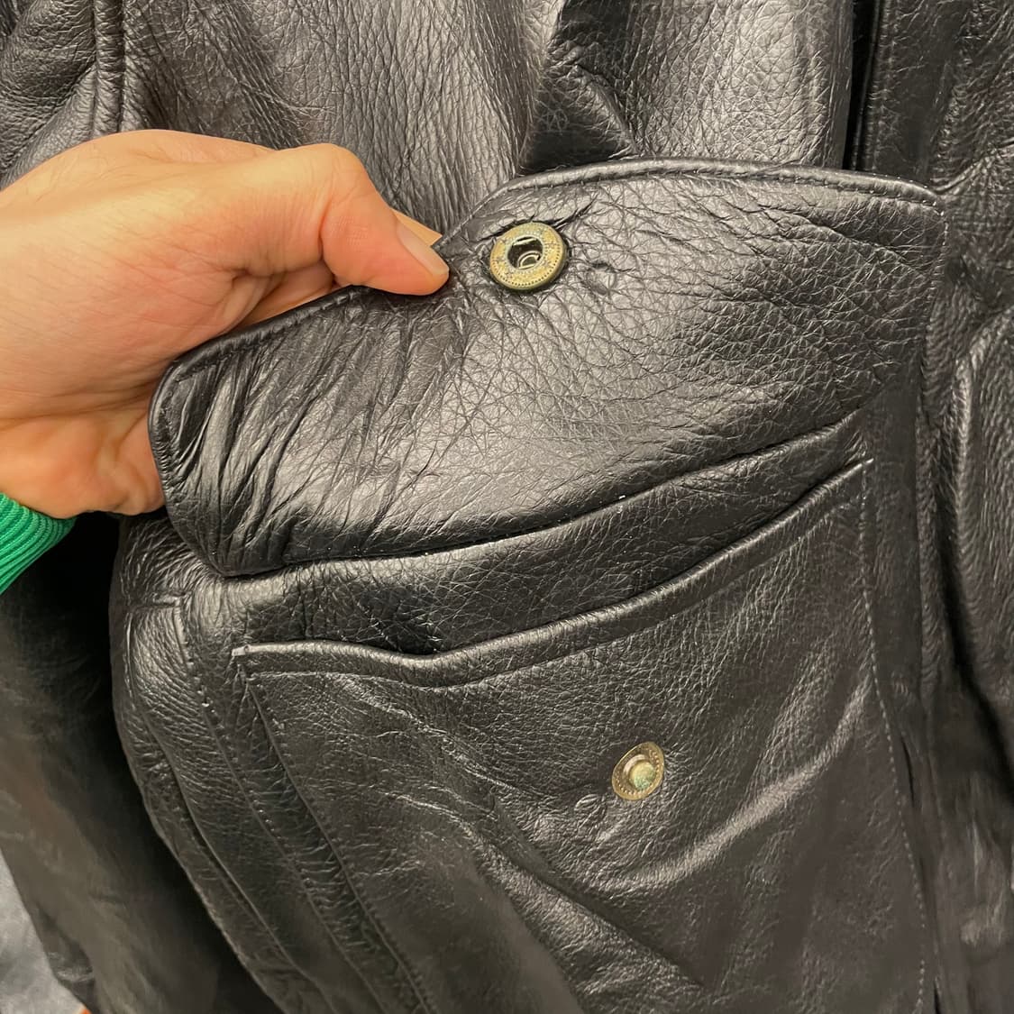 빈티지 플라이트 A2 소가죽 리얼 레더 자켓 상품이미지6