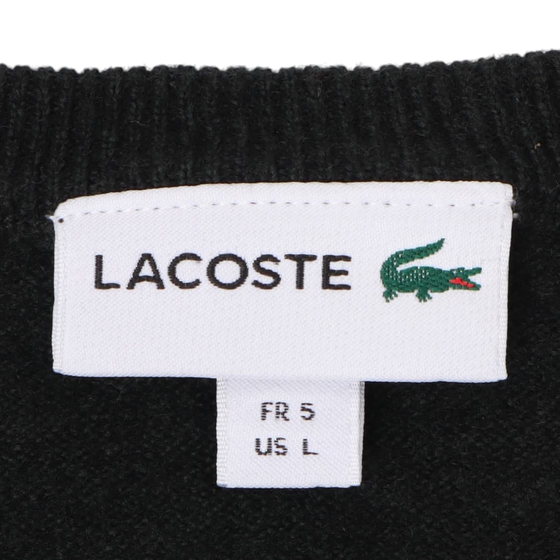 라코스테 챠콜 울 브이넥 니트 상품이미지8