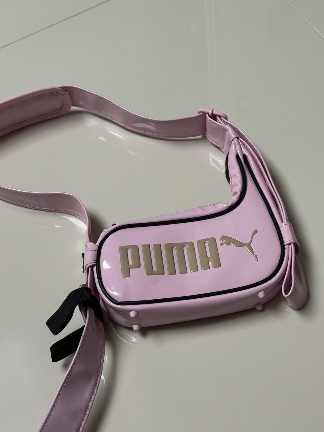 푸마 x 오토링거 레이서백 미니 핑크 레더 콜라보 가방 퓨마 puma 상품이미지3