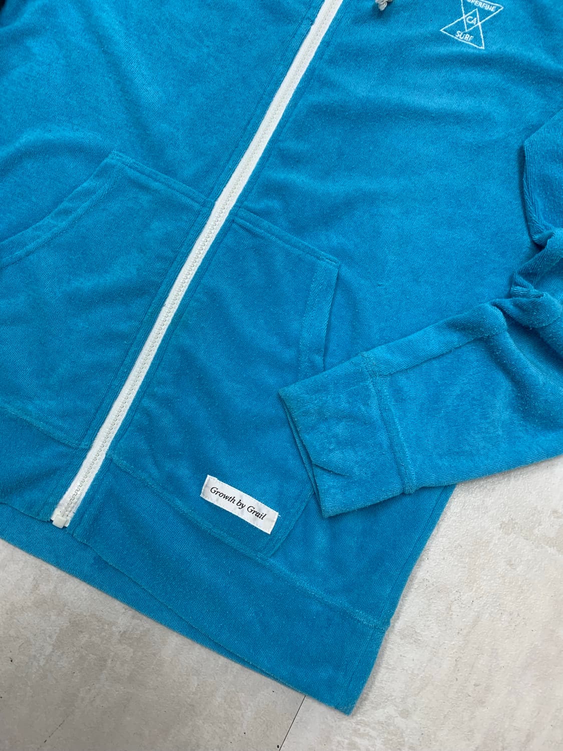 Growth by brail 벨벳 후드집업 상품이미지3