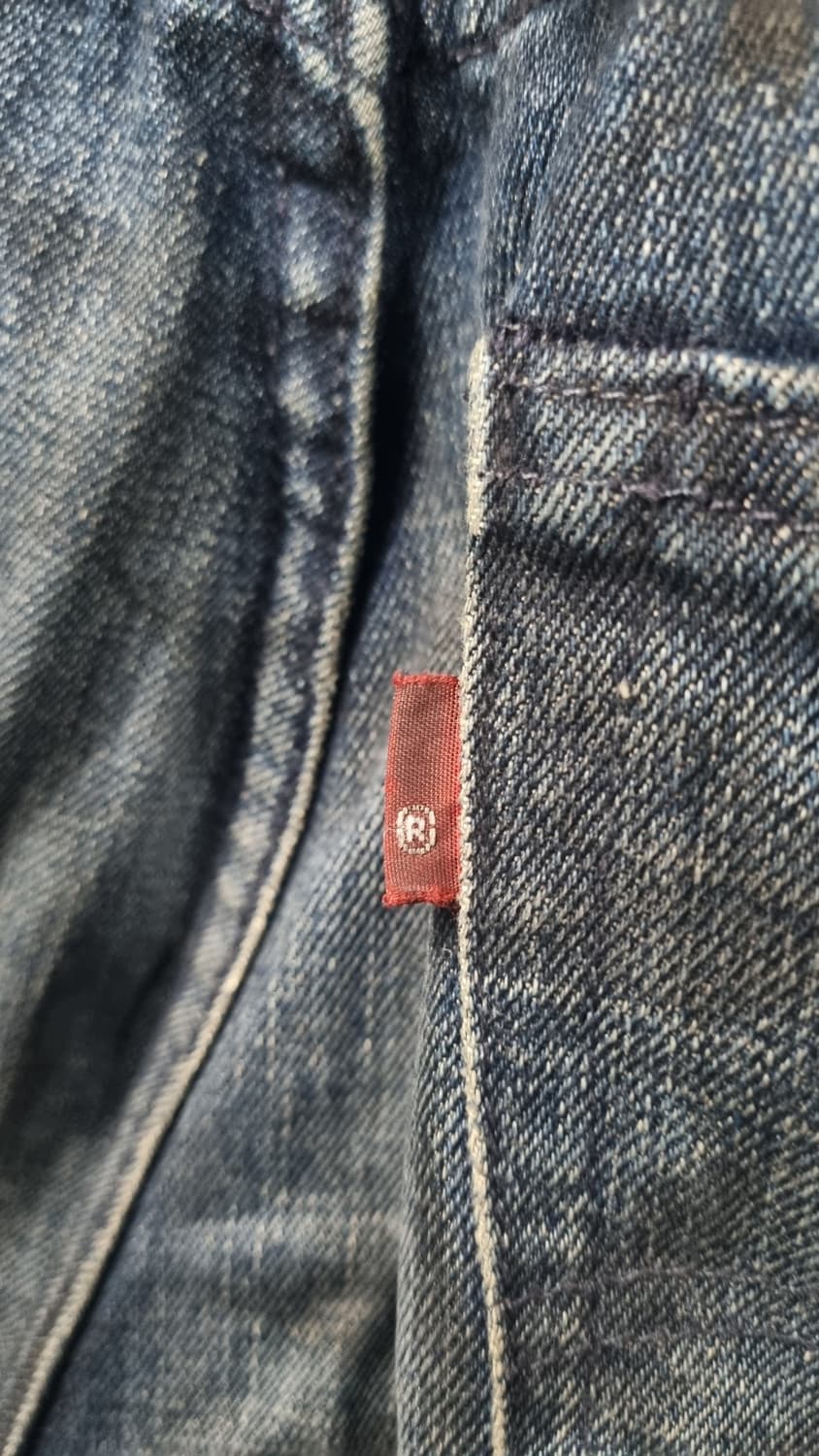 levis 505 레귤러핏 더티 워싱진 허리단면43(33) 기장101 상품이미지4