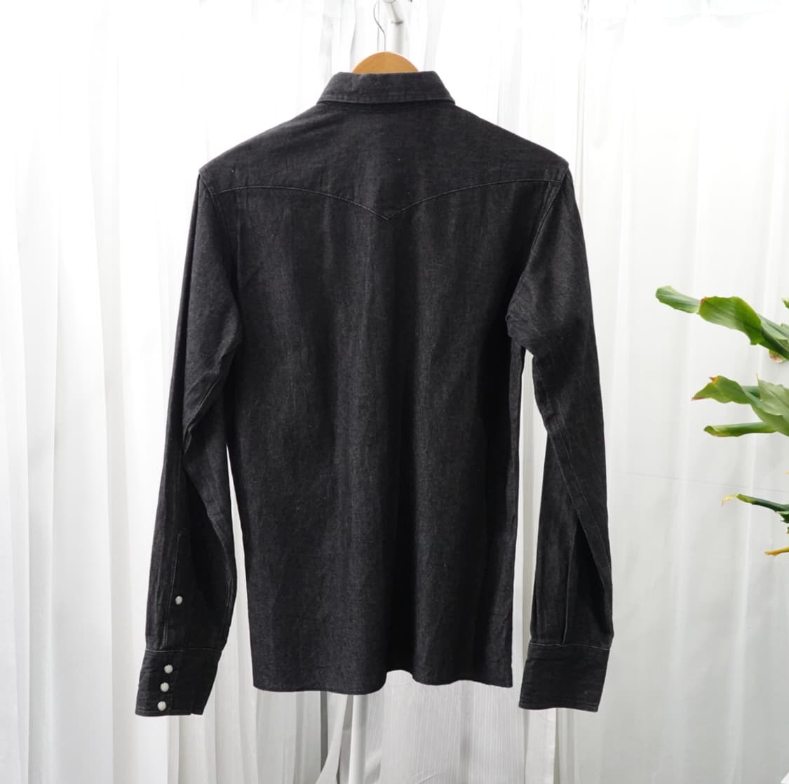 Wrangler 랭글러 블랙 데님 셔츠 1870 상품이미지3