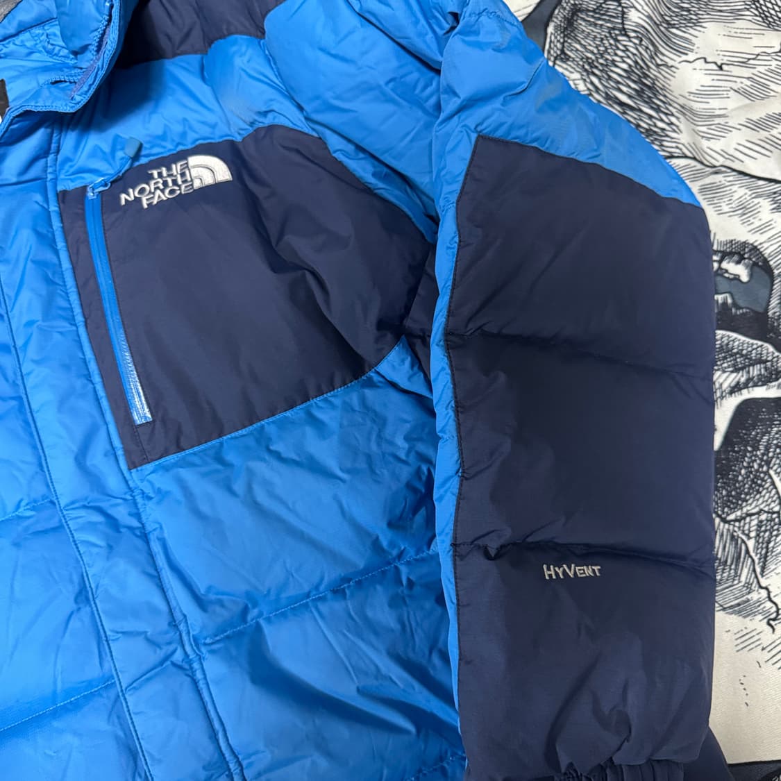노스페이스 700 하이벤트 구스다운 패딩 L사이즈 상품이미지3