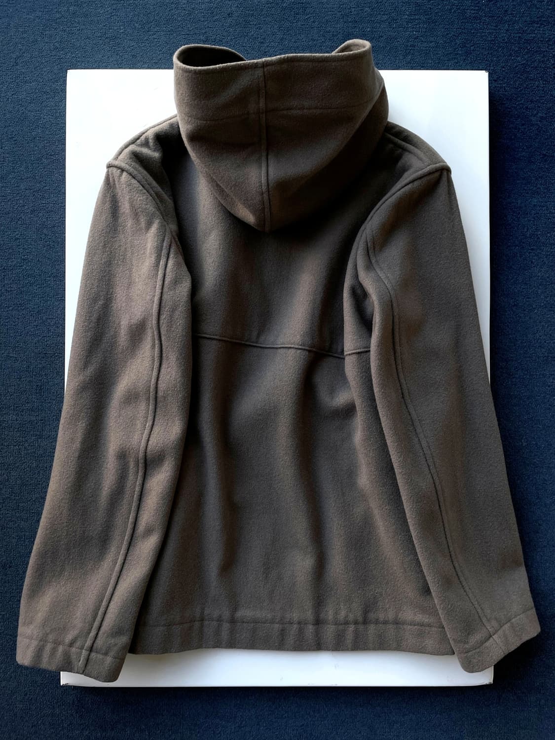 Cropped melton duffle hoodcoat 상품이미지3