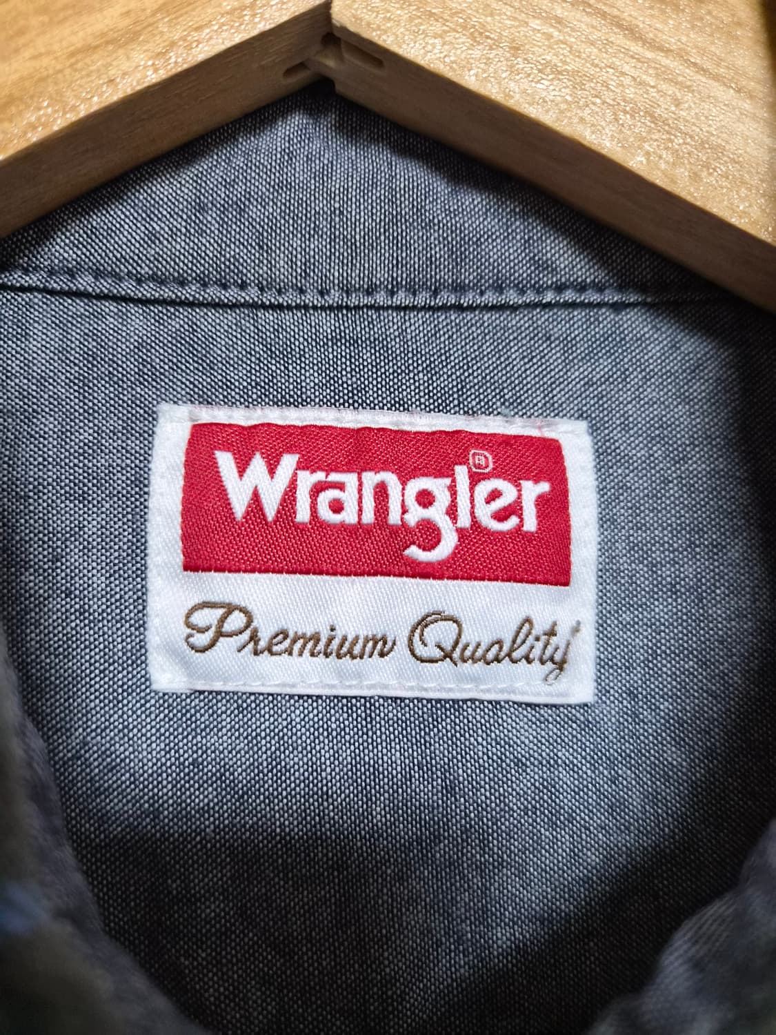 랭글러Wrangler 체크 코튼 셔츠 M사이즈 - S290 상품이미지3