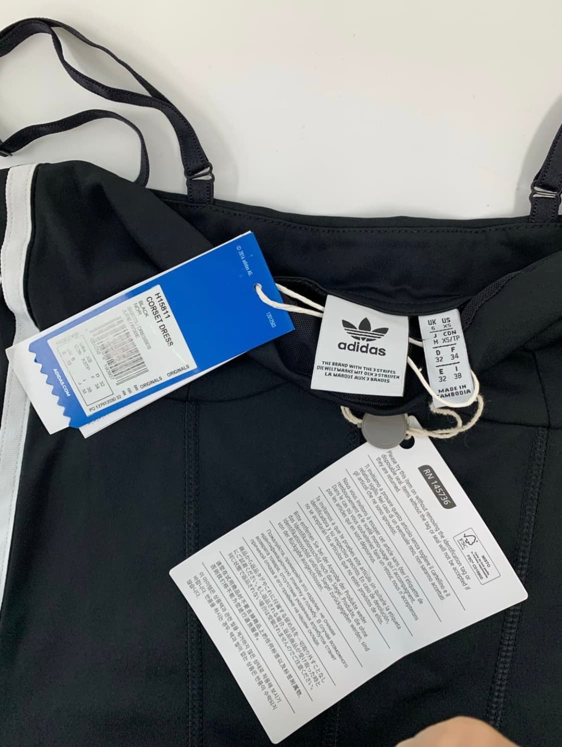 아디다스 나시원피스 블랙 xs 상품이미지3