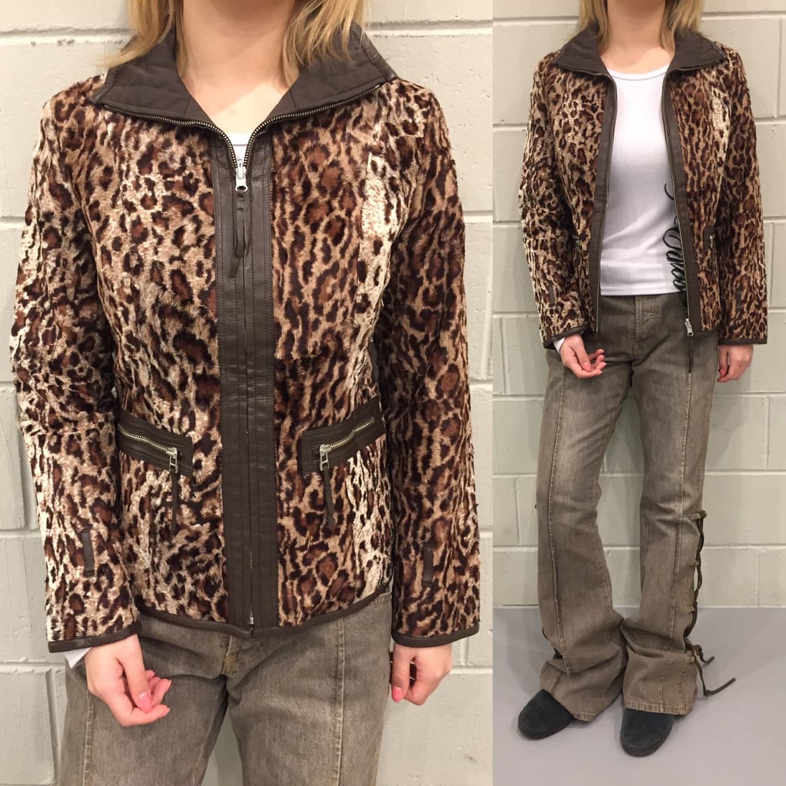 레오파드 자켓 상품이미지1
