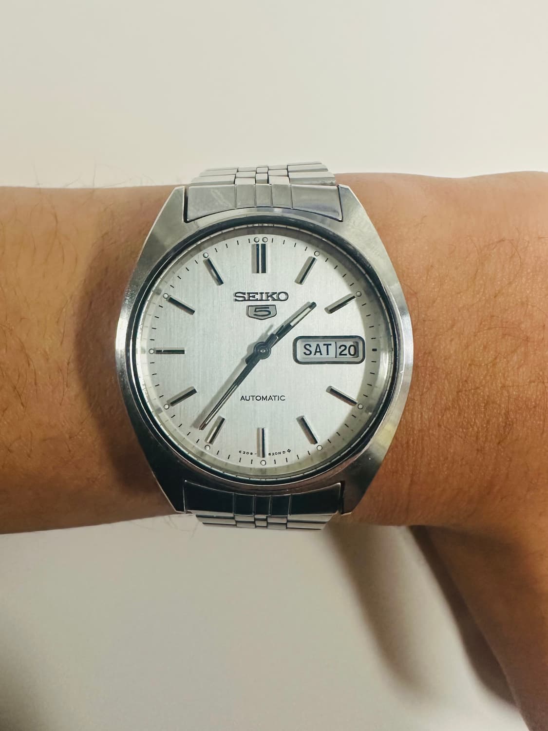 세이코5 데이데이트 오토매틱 실버 상품이미지3