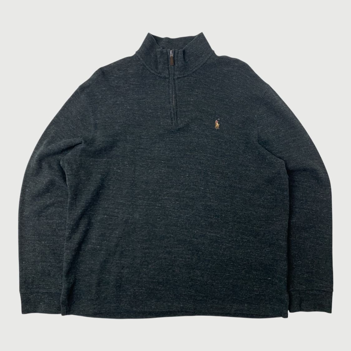 [L/정품] 폴로 랄프로렌 반집업 니트 차콜 L1-0009 상품이미지1