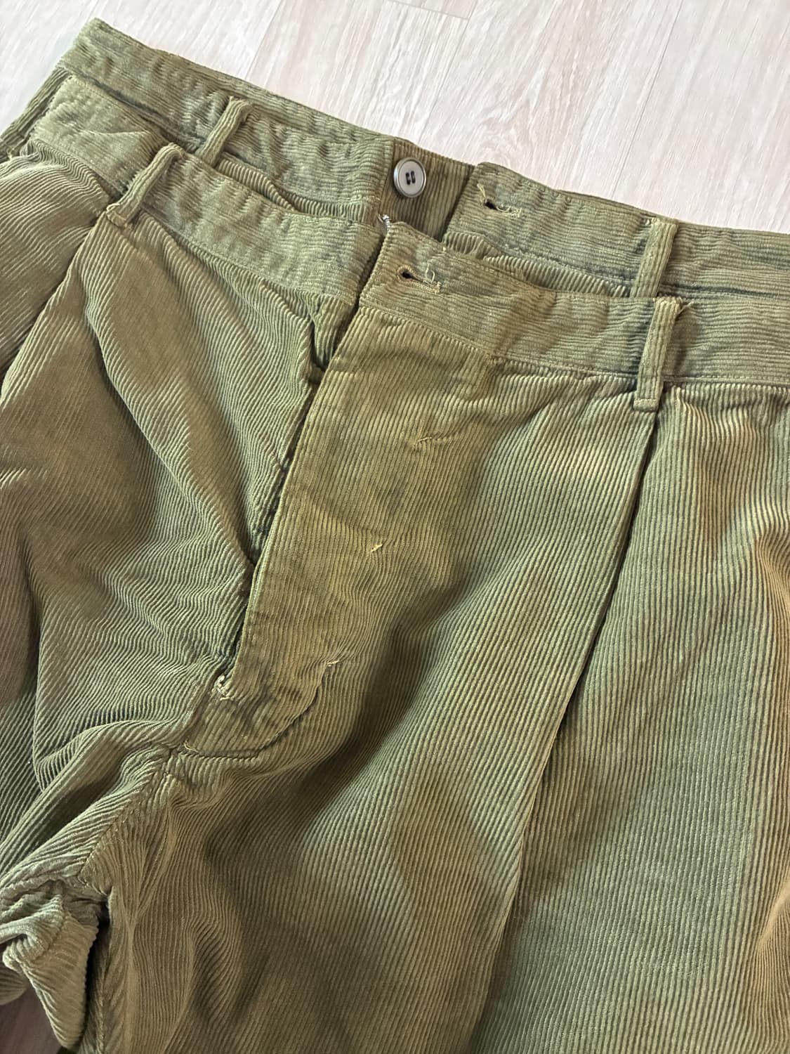 누마레 더블 웨이스트 코듀로이 팬츠 상품이미지2