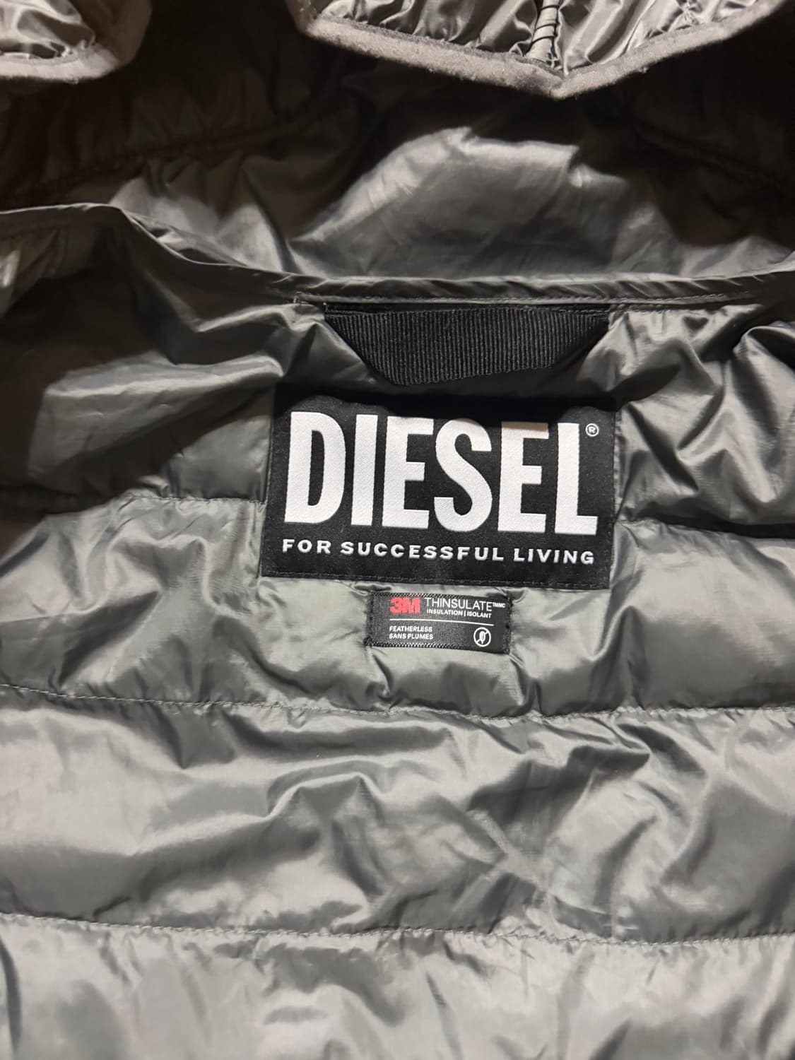 디젤 파이핑 경량패딩 고프고어룩 상품이미지6