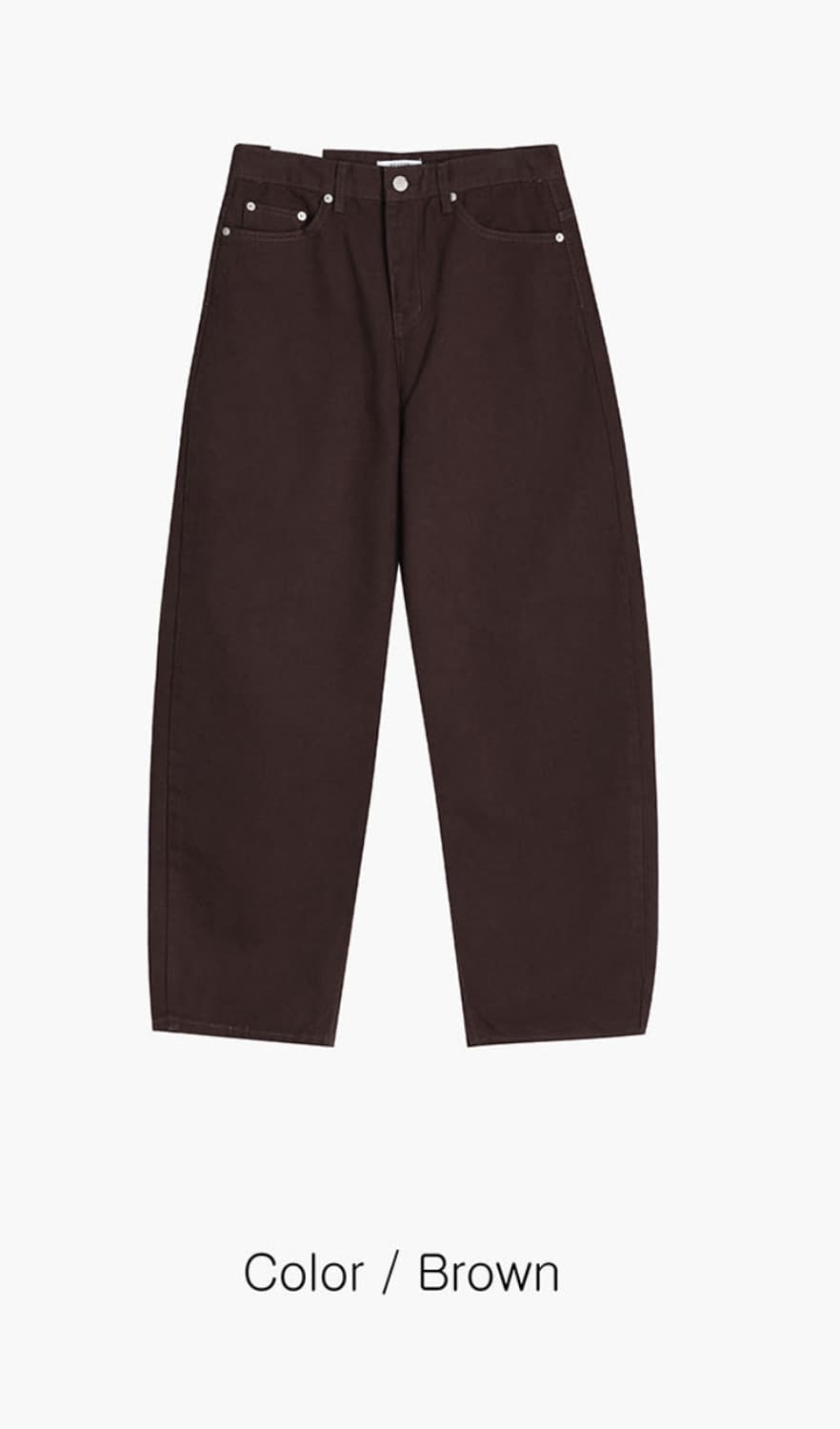 Usa 커브드 코튼 팬츠 M 상품이미지1