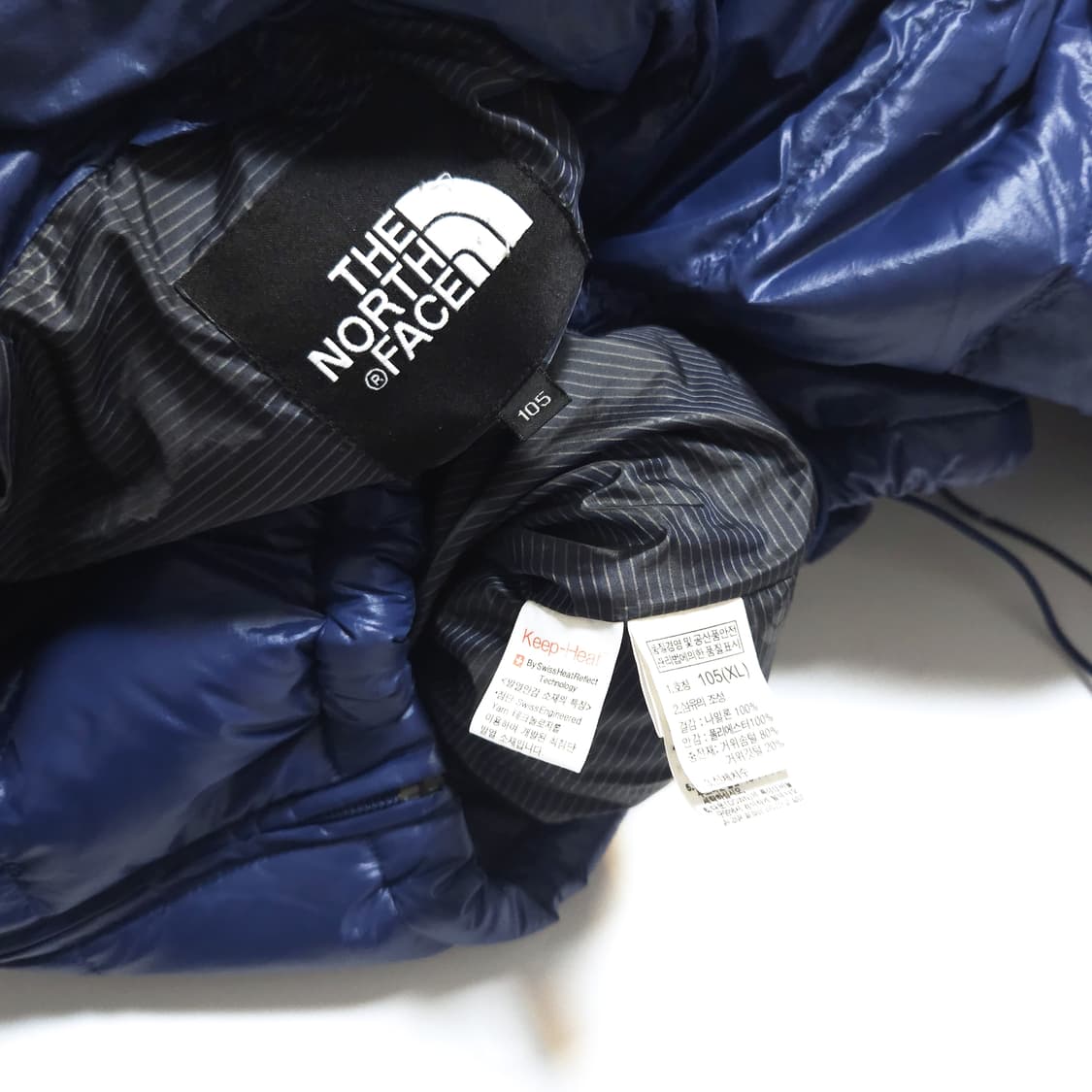 노스페이스 700 경량 구스다운 패딩 자켓 네이비블루 상품이미지7
