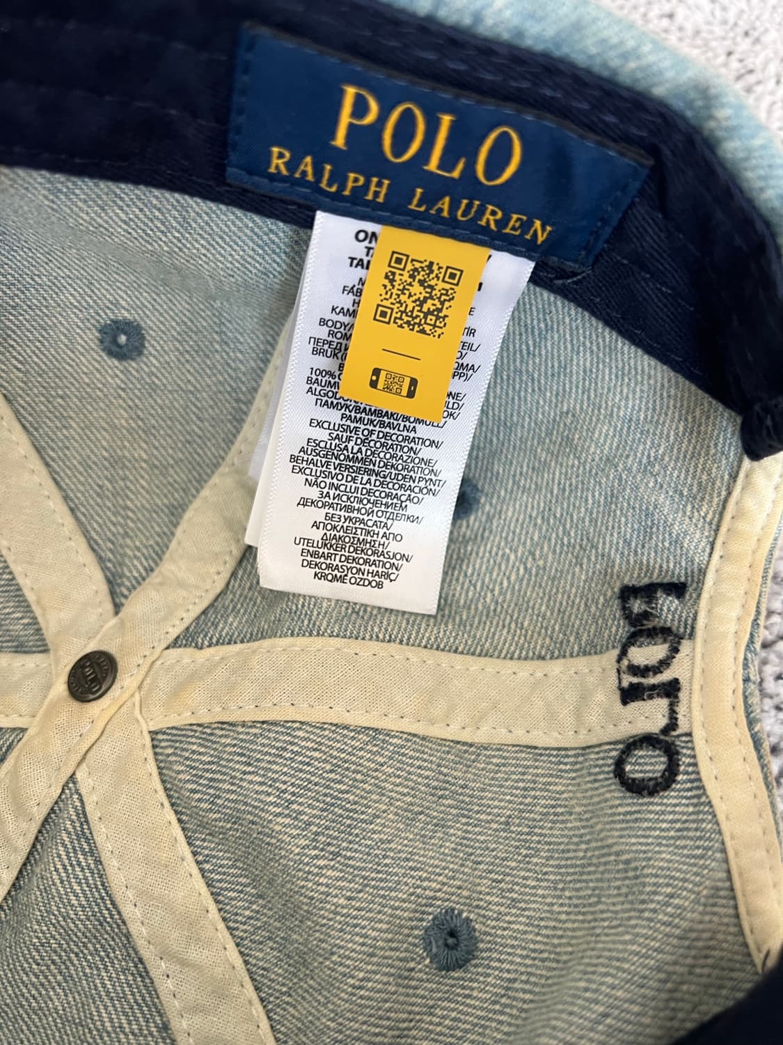 폴로 랄프로렌데님 볼캡 상품이미지3