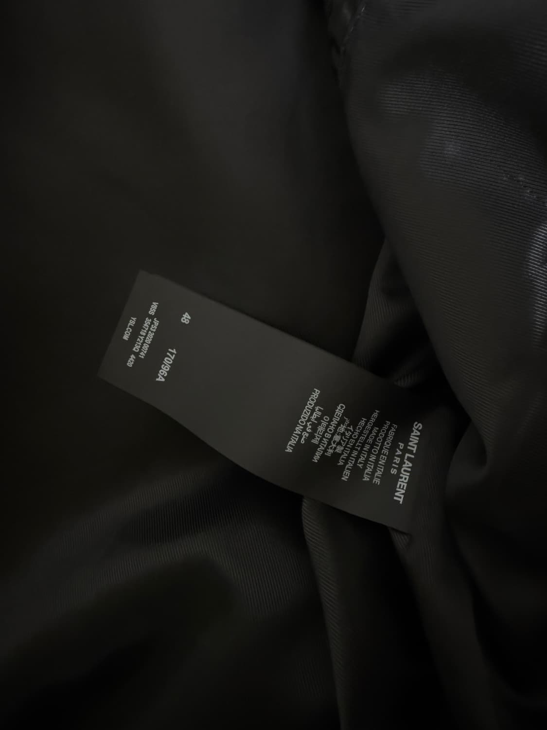 생로랑 20fw 테디 자켓 블랙 상품이미지5