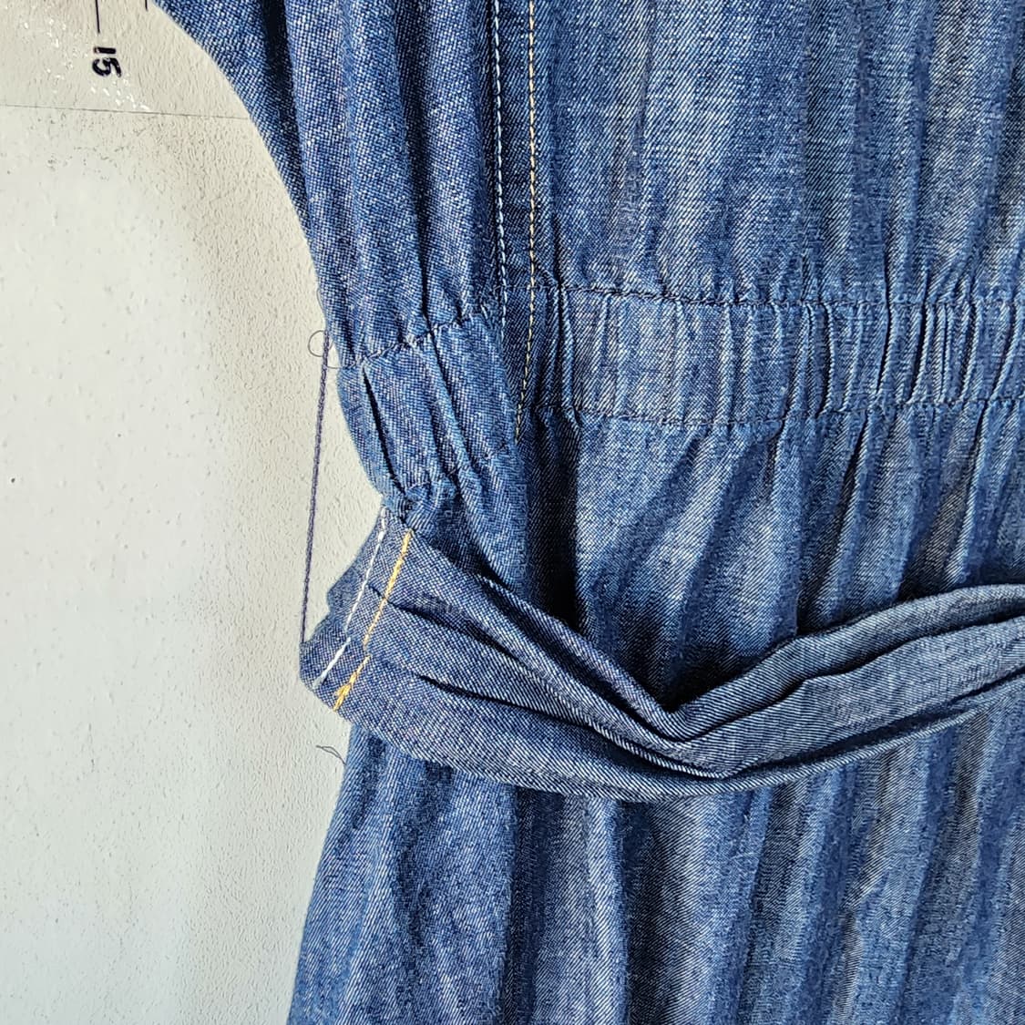 SATIN 데님 벨트 원피스 상품이미지6