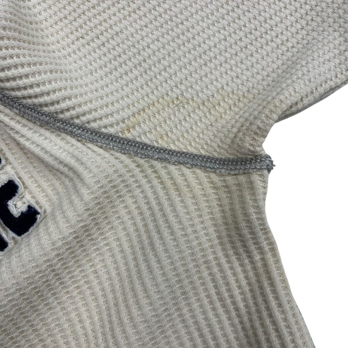 아베크롬비 네이비 패치로고 베이지 와플 롱슬리브 M 상품이미지6