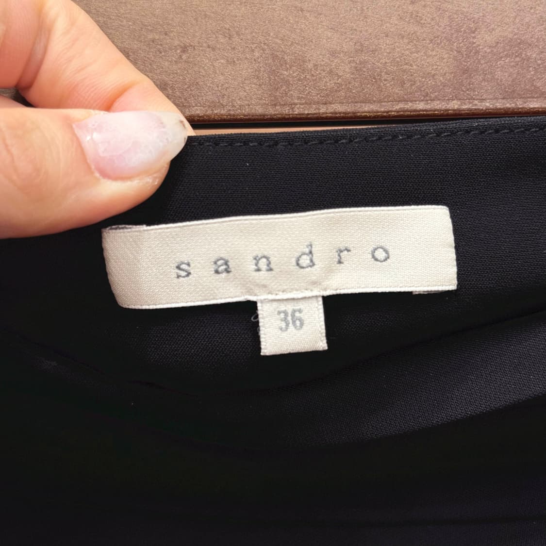 산드로 플리츠 디테일 와이드 쇼츠 팬츠 사이드 골드 지퍼 디테일 블랙 상품이미지7