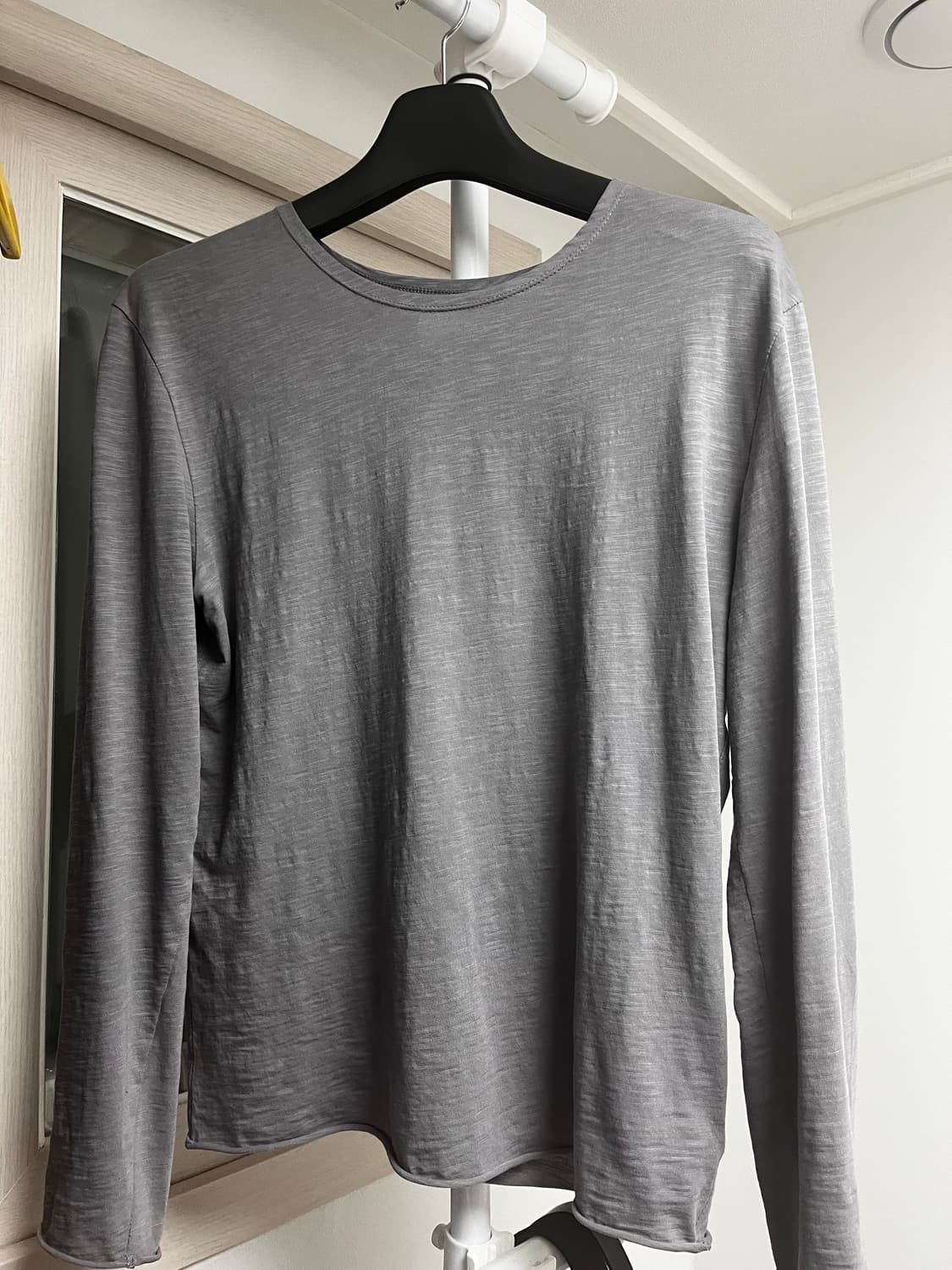 모노프리베 텍스쳐 롱슬리브 쿨그레이-2 상품이미지1