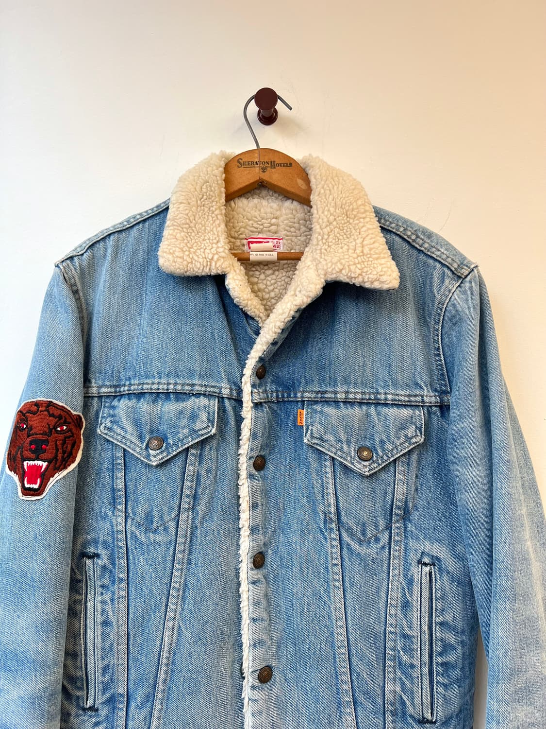 (103)70s 리바이스 오렌지탭 데님 쉐르파 자켓 상품이미지4