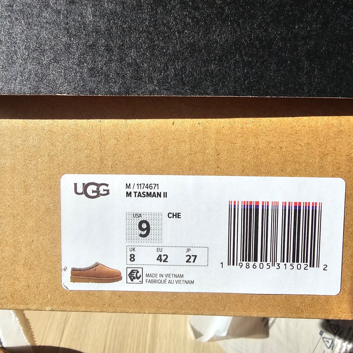 270 US9 새제품) 어그 타스만 체스트넛 남성 방한 뮬 클로그 슬리퍼 상품이미지6