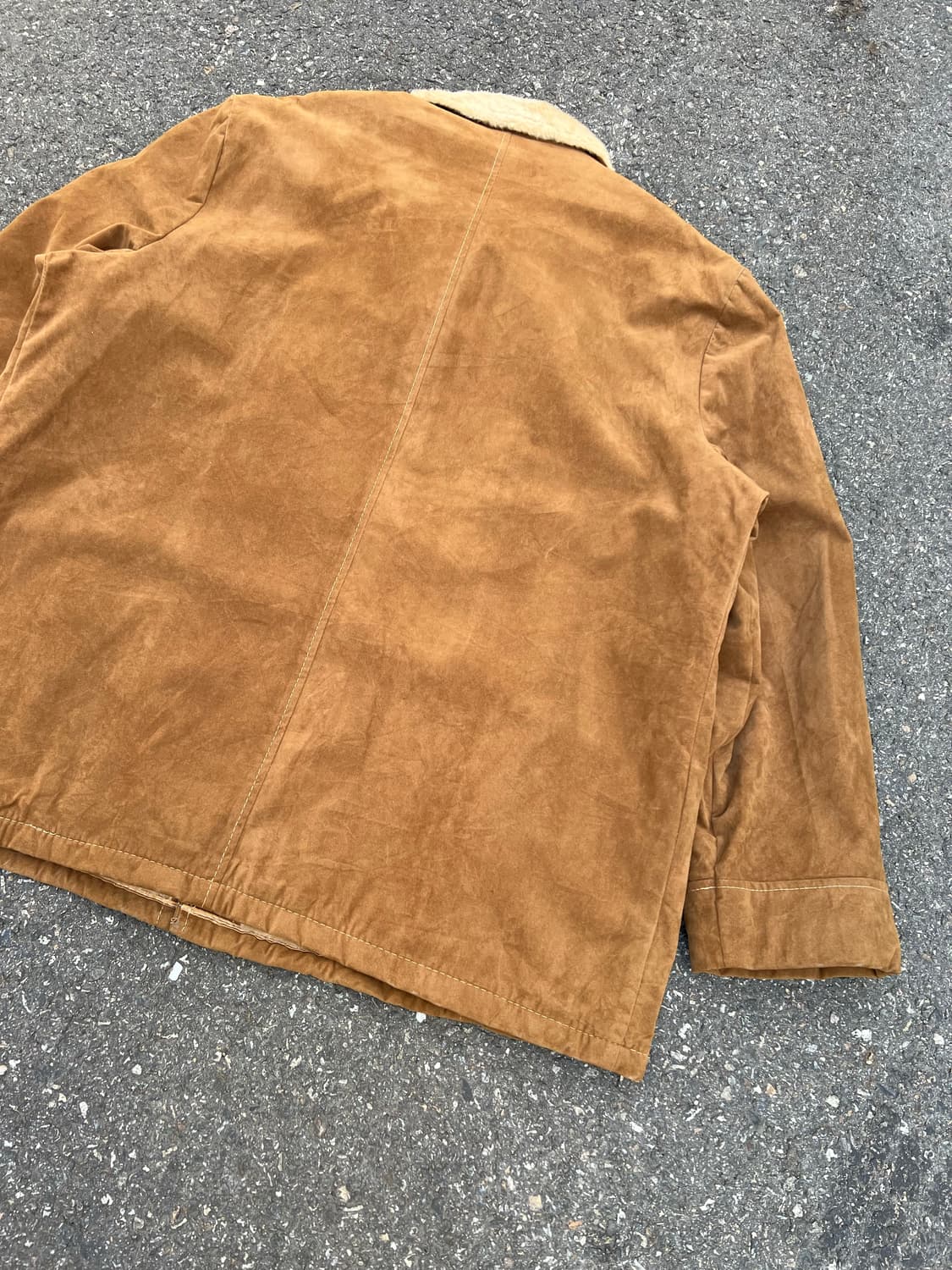 80s JC PENNEY SUEDE LEATHER 스웨이드레더 쉐르파자켓 상품이미지9