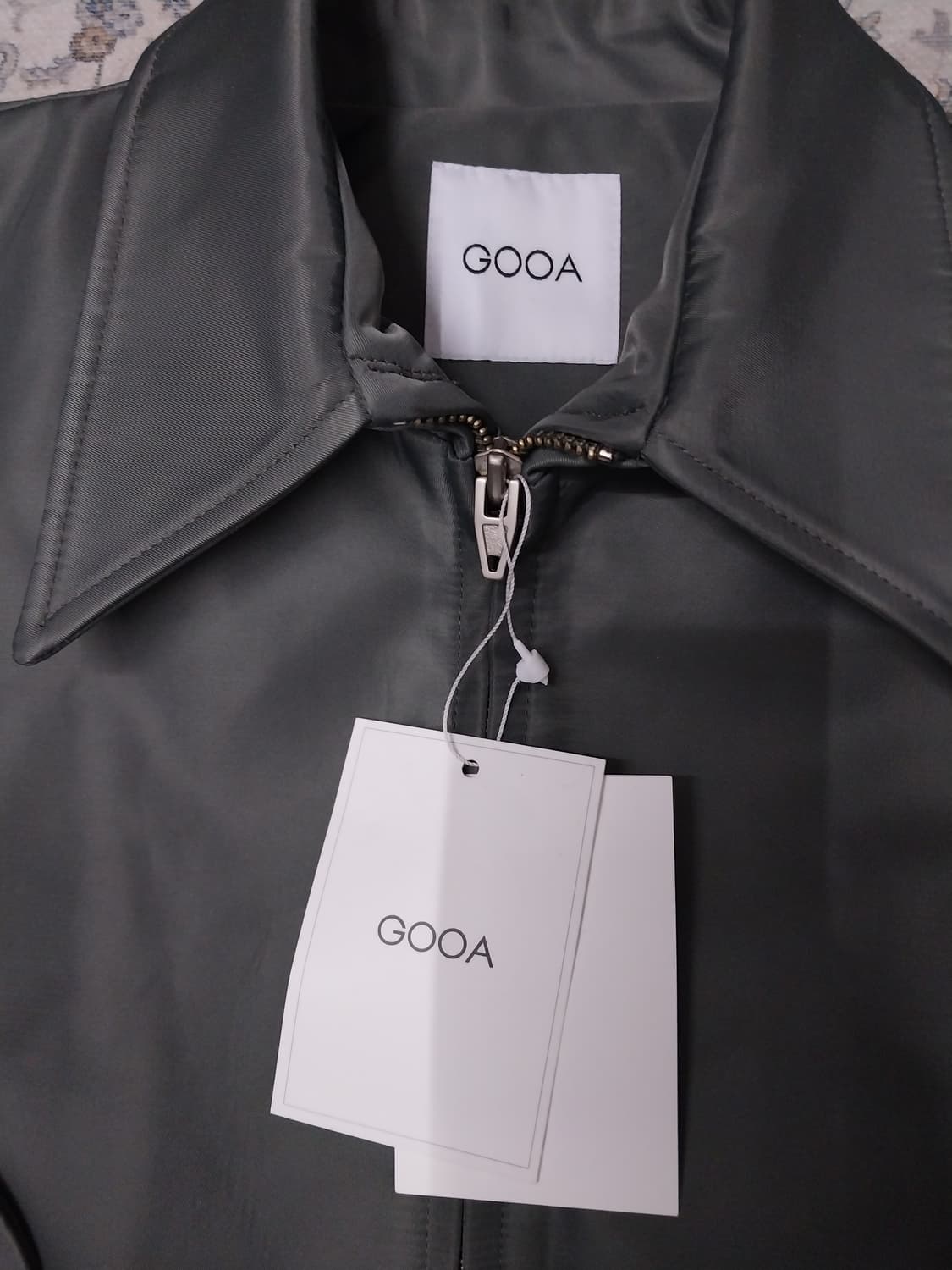 (새상품) 구아 데이비드 카키 크롭 블루종 점퍼 상품이미지4