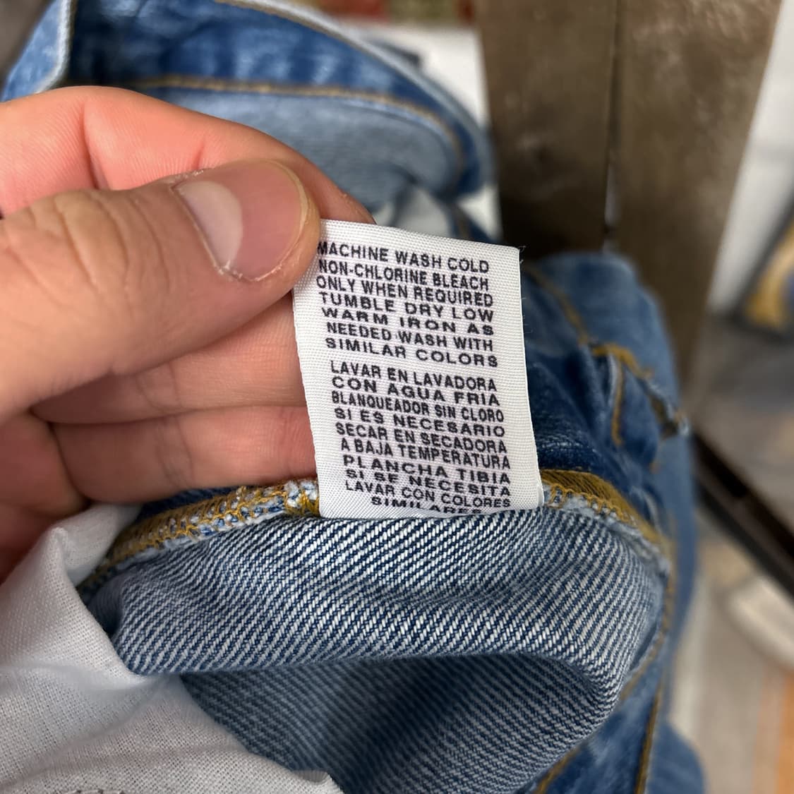 00s 폴로진스 빈티지 페이딩 배기핏 크롭 데님팬츠 N715 상품이미지9